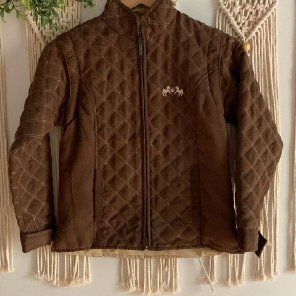 EQUINE COUTURE Natasha Duet Jacket Vest Brown Women’s Medium